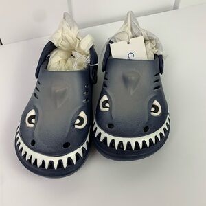 Capelli Toddler Boys Rubber Clogs Shark Novelty Slip On Shoe Size 10 Little Boy